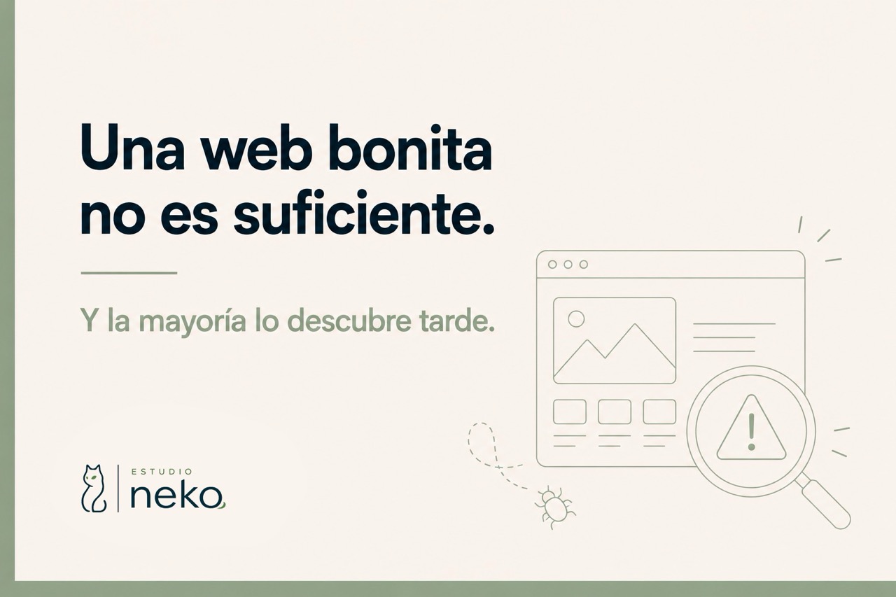 Una web bonita no es suficiente